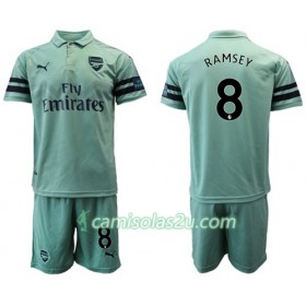 Camisolas de Futebol Arsenal Ramsey 8 Criança Equipamento 3ª 2018/19 Manga Curta